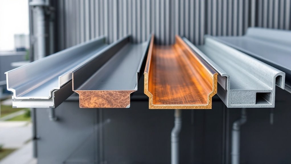 How to Choose Between Aluminum, Steel, Copper, and Zinc for Industrial Seamless Gutters